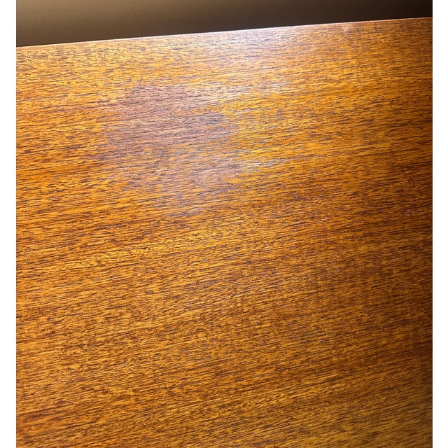 Charming all teak low G Plan credenza designed by Victor Bramwell Wilkins. It has (3) drawers with tutone color scoop...