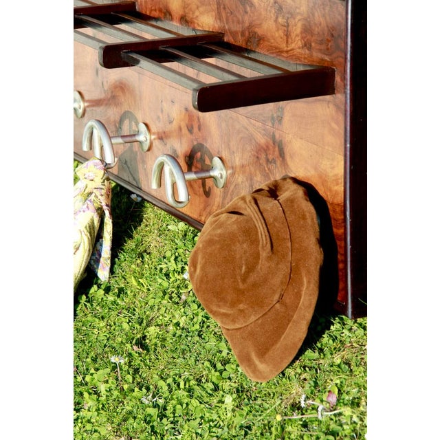 Vintage Art Deco Wall Coat Hanger, Italy, 1930s For Sale - Image 9 of 15