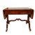 Wood Antique Mahogany Biedermeier Drop Leaf or Sofa Table, Smal Desk. For Sale - Image 7 of 7