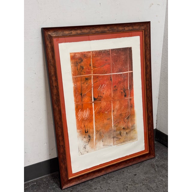 Abstract Abstract Mixed Media Artwork + Signed, Circa 2001 For Sale - Image 3 of 12