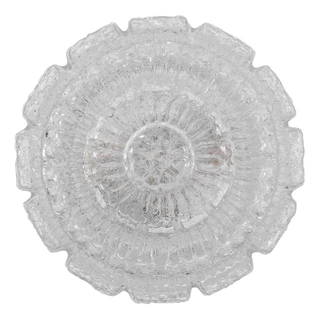 Large Bubble Tiered Glass Wall Lamp / Flush Mount by Limburg, Germany, 1960s For Sale