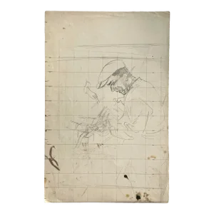 Stanley Spencer (British, 1891-1959) - “Study for Plumbers” Graphite on Paper (Ca. 1939)