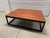 Industrial 1990s Ralph Lauren Industrial Wood Top Coffee Table For Sale - Image 3 of 4