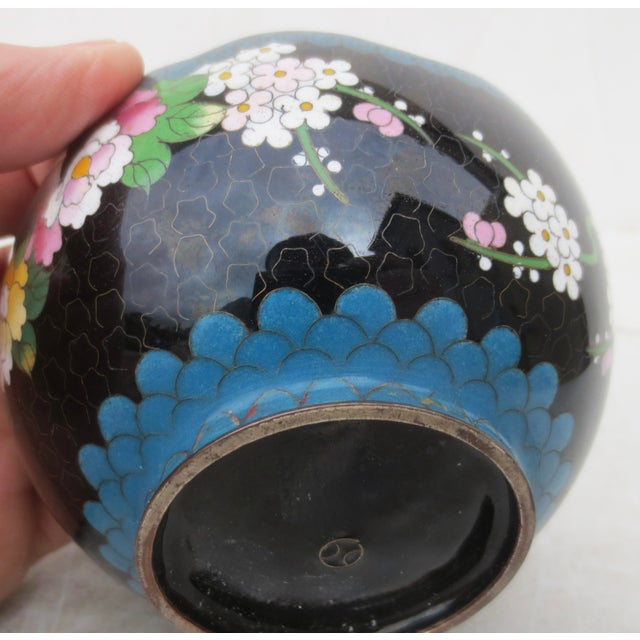 Chinese Chinese Enamel Flower Bowl Circa 20th For Sale - Image 3 of 8