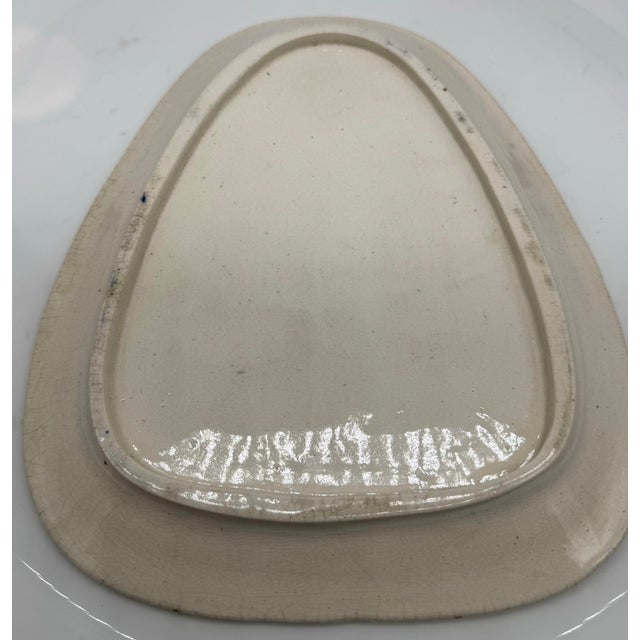 Cream Antique Staffordshire Majolica Cow Head Dish, Victorian English Novelty Server For Sale - Image 8 of 12