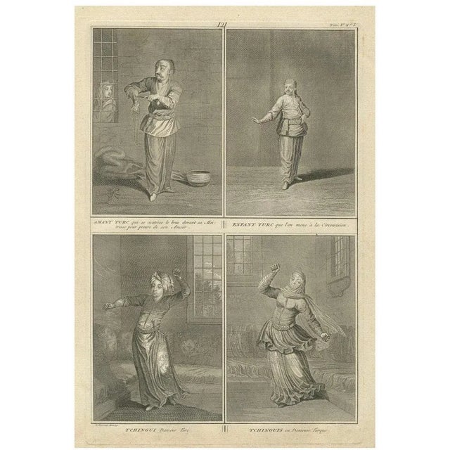 Ottoman Rituals and Dancers, 1734, Paper For Sale - Image 11 of 11