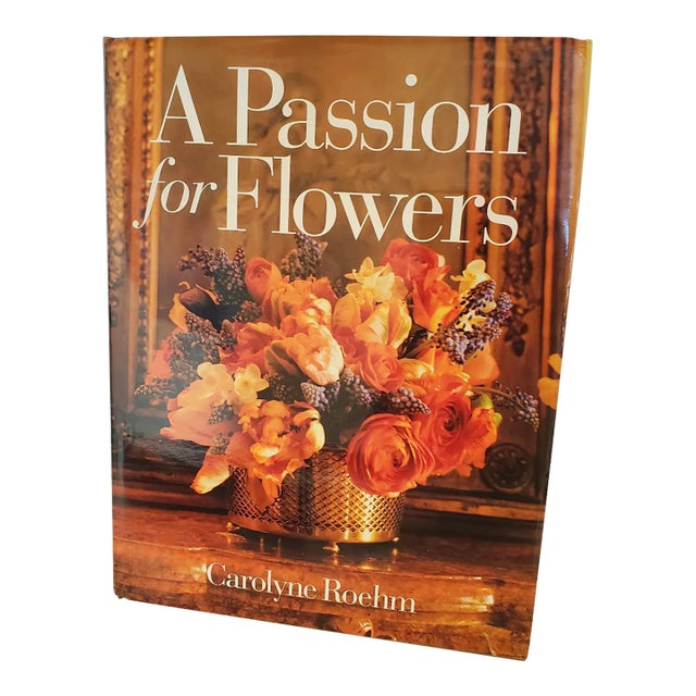 Passion for Flowers, Vintage Coffee Table Book Printed in Italy For Sale