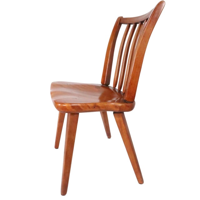 Wood Mid 20th Century Set of Eight Cushman Colonial Maple Dining Chairs For Sale - Image 7 of 15