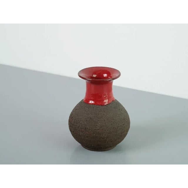 Danish Ceramic Vase by Lehmann, 1970s, in Very Good conditions. Designed 1970 to 1979 This piece has an attribution mark,...