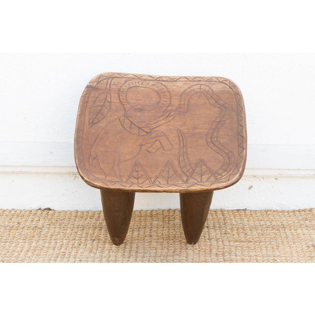 Elephant Motif African Senufo Table For Sale - Image 4 of 7