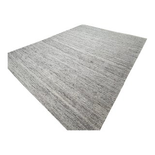 Rh Saravia Wool & Jute Rug – 9x12 Grey Multi | Handwoven Wool & Jute | Made in India For Sale