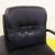 Black Faux Leather Office Chair with Swivel Base and Wheels
