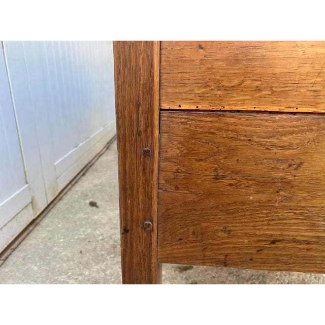Antique Oak Trunk, 19th Century For Sale - Image 13 of 18