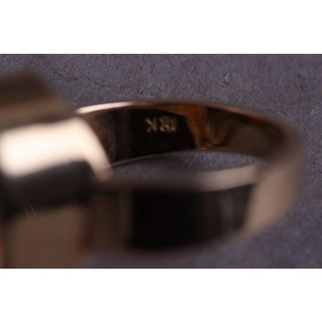 1970s Ring in 18 Karat Gold with Teardrop-Shaped Citrine, 1960s For Sale - Image 5 of 6