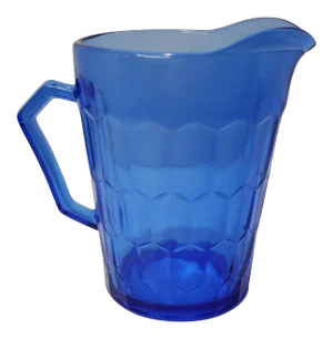Hazel Atlas Honeycomb Cobalt Glass Creamer