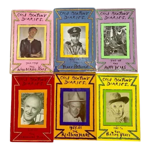Mid 20th Century Cecil Beaton Diaries- Set of 6