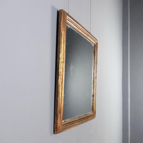 Goldenrod Antique Italian Mirror in Lacquered Gilded Wood For Sale - Image 8 of 10