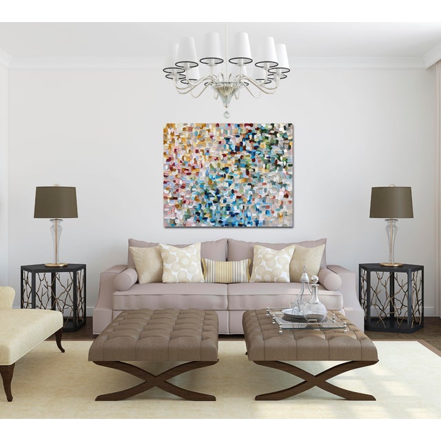 White Floating - Original Textural Abstract Acrylic Painting on Canvas by Shiri Phillips For Sale - Image 8 of 9