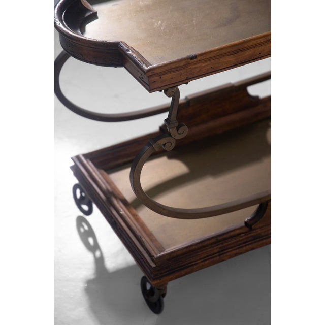 Victorian English Serving Cart, 1930s For Sale - Image 6 of 9