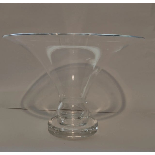 1990s Steuben Crystal Vase, Signed For Sale - Image 9 of 9