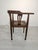 Art Nouveau Corner Oak Armchair with Raffia, 1920s For Sale - Image 13 of 15