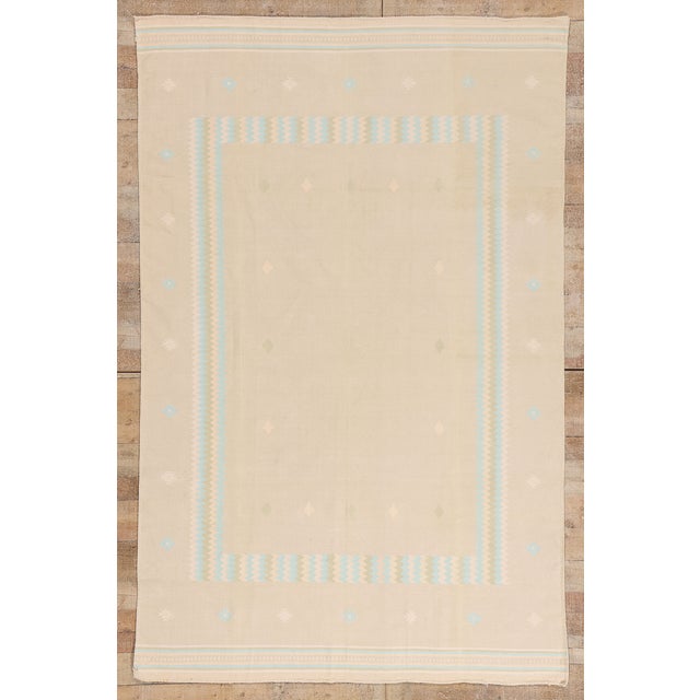 Vintage Indian Dhurrie Rug, 05'10 X 08'10 For Sale - Image 10 of 10