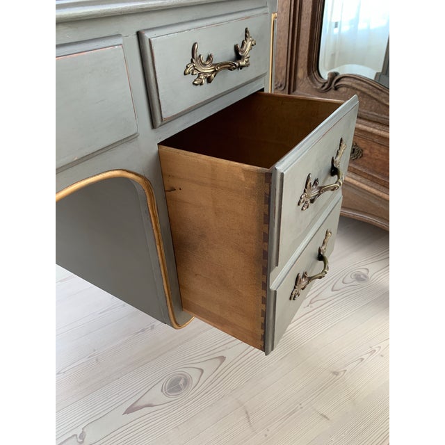 Vintage French Style Writing Desk or Vanity For Sale - Image 11 of 12