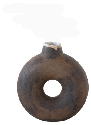 Donuts Dark Vase by Eguzkiñe Egaña