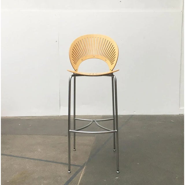 Danish Trinidad Bar Stools and Table by Nanna Ditzel for Fredericia, 1990s, Set of 4 For Sale - Image 17 of 18