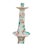 Chinese Pair of 24 Inches Chinese Famille Rose Porcelain Candlesticks For Sale - Image 3 of 5