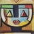 Ibrahim Kodra, The Couple, Oil on Canvas, Framed For Sale - Image 5 of 12