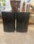 Mid 20th Century Mid 20th-Century Palm Beach Regency Marshall Fields Black Lacquer Display Pedestals - a Pair For Sale - Image 5 of 9