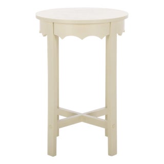 Seraphina Round Accent Table in Sand For Sale