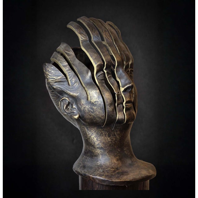 René Hetzel, Bust, 1960s, Bronze For Sale - Image 4 of 11