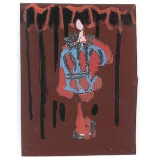 Alkis Matheos, Untitled Landscape, Mid-20th Century, Tempera For Sale