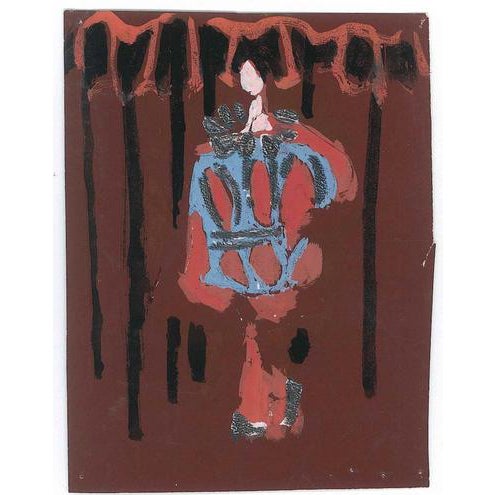 Alkis Matheos, Untitled Landscape, Mid-20th Century, Tempera For Sale