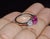 Late 20th Century Gia 4.47Cts No-Heat Mozambique Ruby & D Vvs2 Heart Diamond Platinum Three Stone Ring, Size 6 For Sale - Image 9 of 18