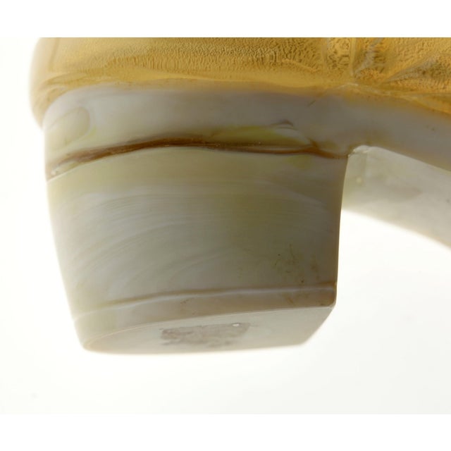Murano Opaline Chalcedony Livio De Marchi Boot by Pino Signoretto for Pauly, 1990s For Sale - Image 3 of 18
