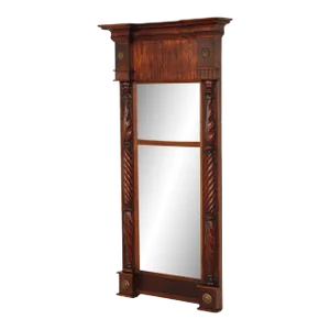 Antique American Classical Period Mahogany Pier Mirror