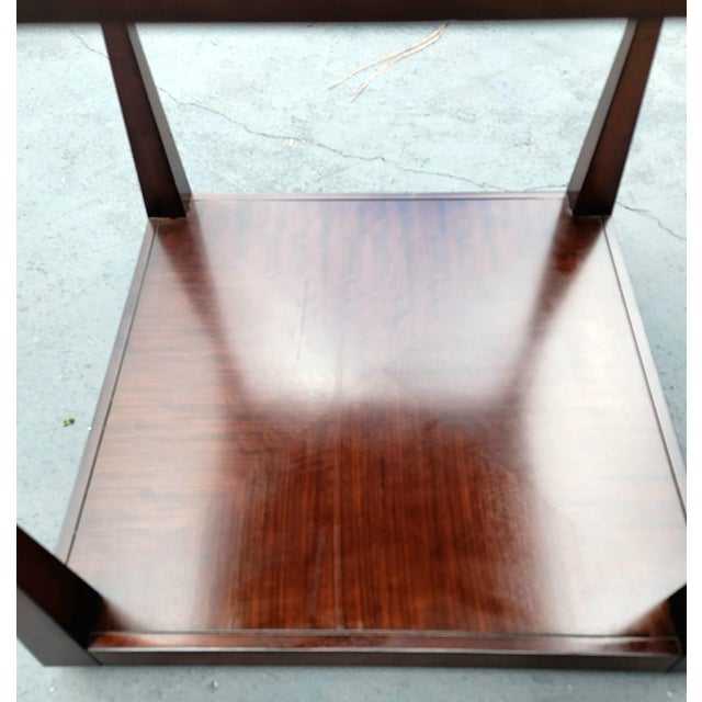 Century Furniture Paragon Club Decoeur Mahogany Solids Chairside Table For Sale In Naples, FL - Image 6 of 10
