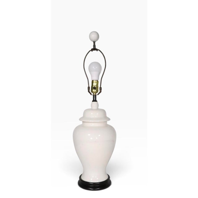 Decorative ginger form ceramic table lamp, in excellent, original, clean and working condition, free of damage or repairs,...