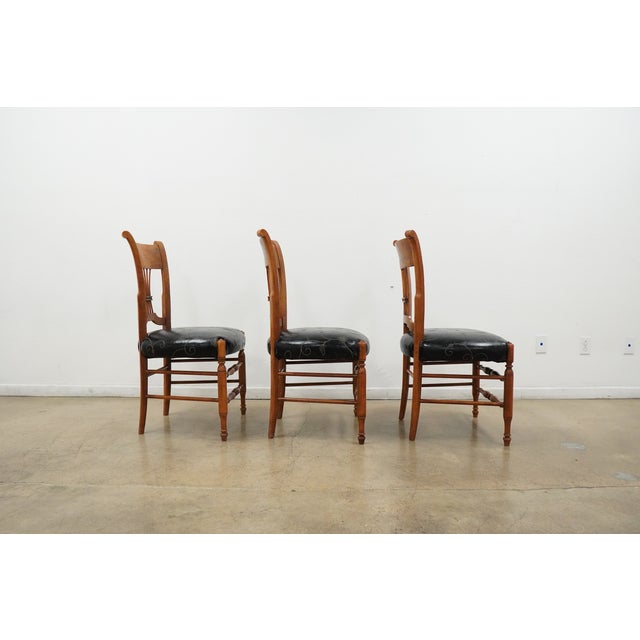 Vintage Milling Road by Baker Lyre Back Dining Chairs (Set of 6), Attributed For Sale In Austin - Image 6 of 16