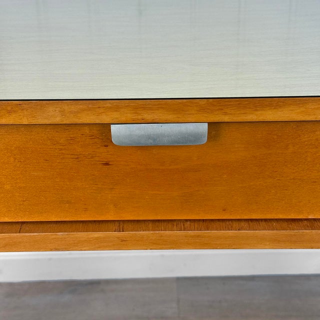 Wood Mid-Century Modern Thonet Bentwood Blonde Console Table Writing Desk For Sale - Image 7 of 11