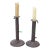 19th Century American Metal Candlesticks - Set 2 For Sale