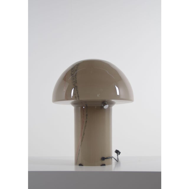 Metal Vintage Lido Glass Table Lamp from Peill & Putzler, 1980s For Sale - Image 7 of 9