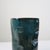 Handbuilt Organic Sculptural Pinched Square Rim Ceramic Vase in Dark Teal Glaze With Ribbed Relief Pattern For Sale - Image 13 of 18