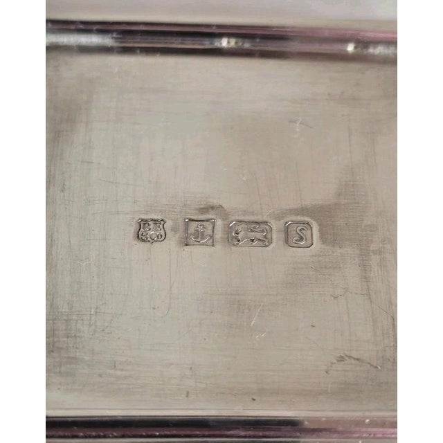 Gold Sterling Silver Inkwell Stand from Barker Ellis, 1992 For Sale - Image 8 of 14