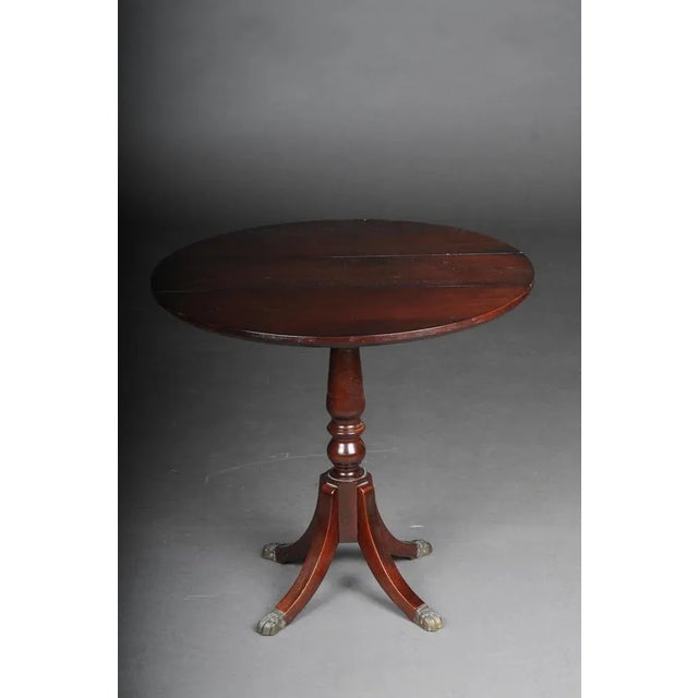 English folding table / side table / table, 20th century Solid wood stained with mahogany. English side table, 20th...