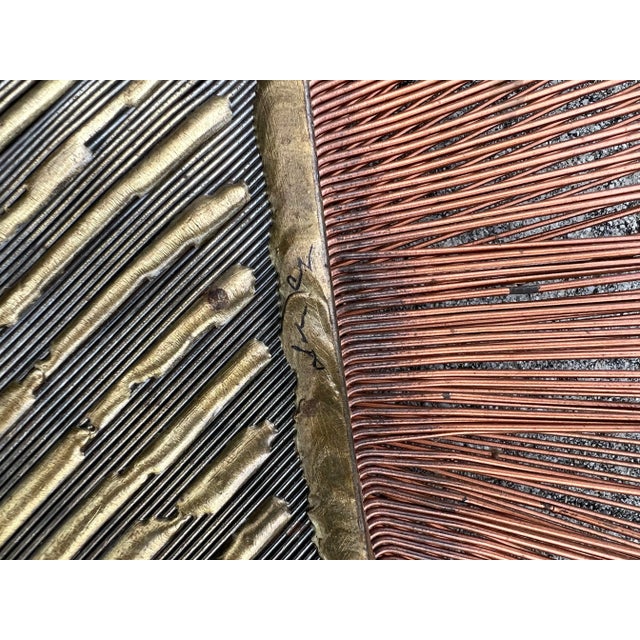 1960s Mid-Century Modern William and Bruce Friedle Wire Sunburst Wall Sculpture For Sale In West Palm - Image 6 of 7