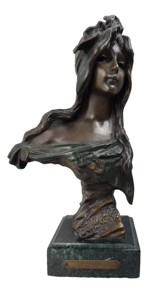 Emmanuel Villanis Bohemienne Bronze Sculpture